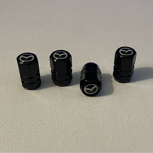Mazda Valve Stem Caps in Black NWT - Picture 2 of 4